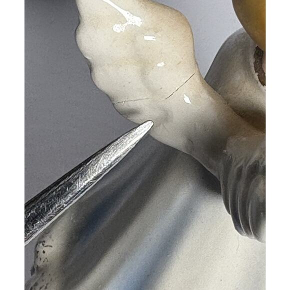 Vintage Josef Original Christmas Angel Rotating Music Box Silent Night - Picture 10 of 14